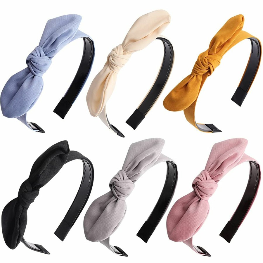 ACO-UINT Fashion Headbands | Aco-Uint 6 Pack Headbands For Women, Thin Bow Headbands Knotted Headbands, Cute Headbands With Bow For Girls Knot Headbands Kids Headbands Girls Headbands 8-12 Hair Accessories For Women