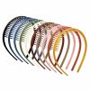 WOVOWOVO Fashion Headbands | Wovowovo Plastic Hair Bands With Teeth, 10 Packs Thin Headbands For Women Girls Teens, Non Slip Hair Comb Head Bands Hair Accessories