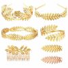 M&C Music Color Fashion Headbands | 7Pcs Goddess Leaf Headband, Greek Goddess Bridal Hairband, Laurel Leaves Crown Gold Leaf Branch Crown Greek Goddess Headpiece Accessories, Romantic Grecian Goddess Costume Accessories Gorgeous