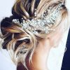 Unicra Fashion Headbands | Unicra Bride Flower Wedding Hair Vine Crystal Bridal Hair Piece Rhinestone Party Hair Accessories Leaf Jewelry Bead Headpiece For Women And Girls (Silver)