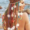 GENBREE Fashion Headbands | Genbree Boho Daisy Headband Rainbow Braided Headpiece Summer Beach Tassel Hairband Floral Hippie Hair Accessories For Women And Girls (Multi-Colored)