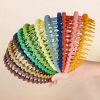 YONOY Fashion Headbands | Yonoy 12 Pcs Plastic Headbands Teeth Comb Headband Non Slip, Thin Headbands For Women Girls, Teeth Comb Skinny Hair Bands For Women Men Teen Girls