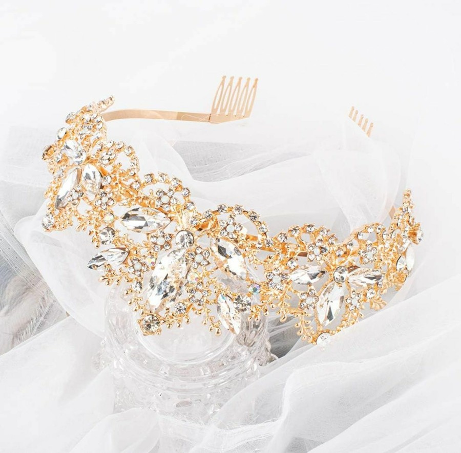 Didder Fashion Headbands | Wedding Tiaras For Women, Didder Crystal Tiara Princess Crown For Women