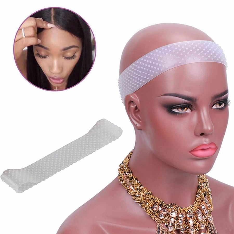 Yuriait Fashion Headbands | Yuriait Wig Grip Band Non Slip Transparent Silicone Wig Fix Silicone Wig Grip Natural Grip Headbands For Women Comfort Elastic Wig Grip Cap For Lace Wigs To Hold Wigs Frontal (Light Brown)