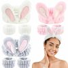 Ondder Fashion Headbands | Ondder Spa Headband For Washing Face Bunny Ear Spa Headbands And Wristbands For Skincare Face Wash Head Bands & Wrist Bands For Women Girls