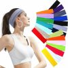 AQSXO Fashion Headbands | Aqsxo 42 Pack Sport Headbands For Women, Fashion Sports Hair Bands For Women'S Hair, Soft Elastic Stretch Girls Athletic Headbands Fashion Sports Hair Bands.