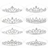 Cinaci Fashion Headbands | Cinaci 8 Pack Silver Metal Sparkly Glitter Rhinestone Crown Headbands Wedding Prom Birthday Party Princess Hair Tiaras Clasps Accessories For Kids Girls Teens Women Brides