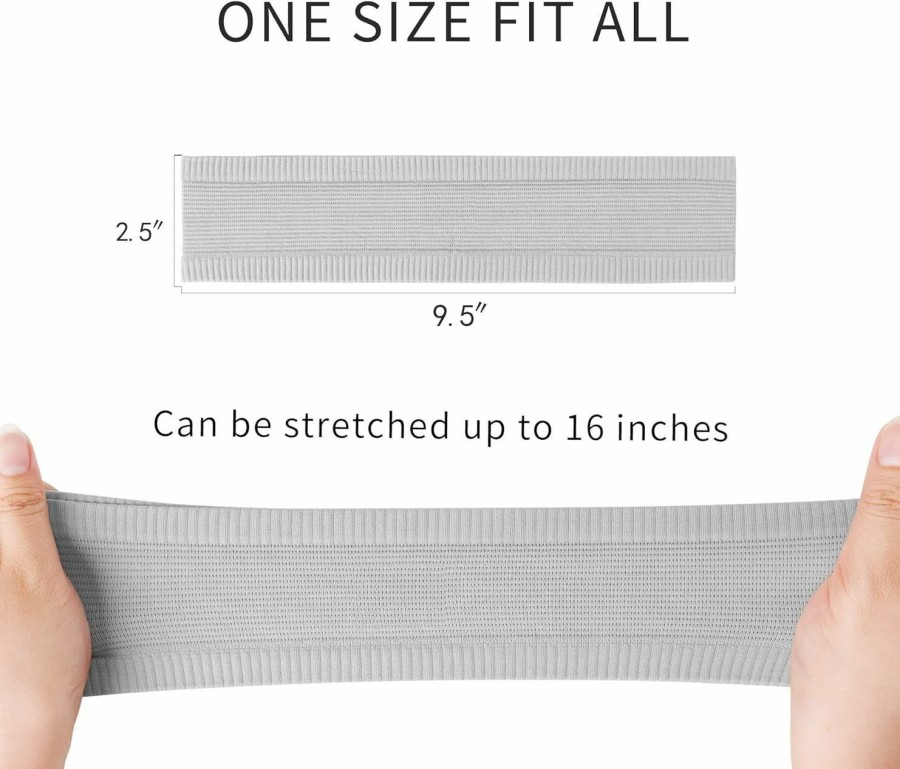 Jesries Fashion Headbands | Women'S Workout Headbands Non Slip Sport Sweatbands Yoga Hairbands For Travel Fitness Athletic Elastic Moisture Wicking For Girls