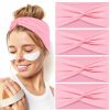 HAUCA Fashion Headbands | Hauca Wide Headbands For Women 4Pcs, 4.5 Inch Soft Cotton Skincare Head Bands For Women'S Hair Non Slip, Hair Bands For Makeup Face Washing Yoya Workout Running