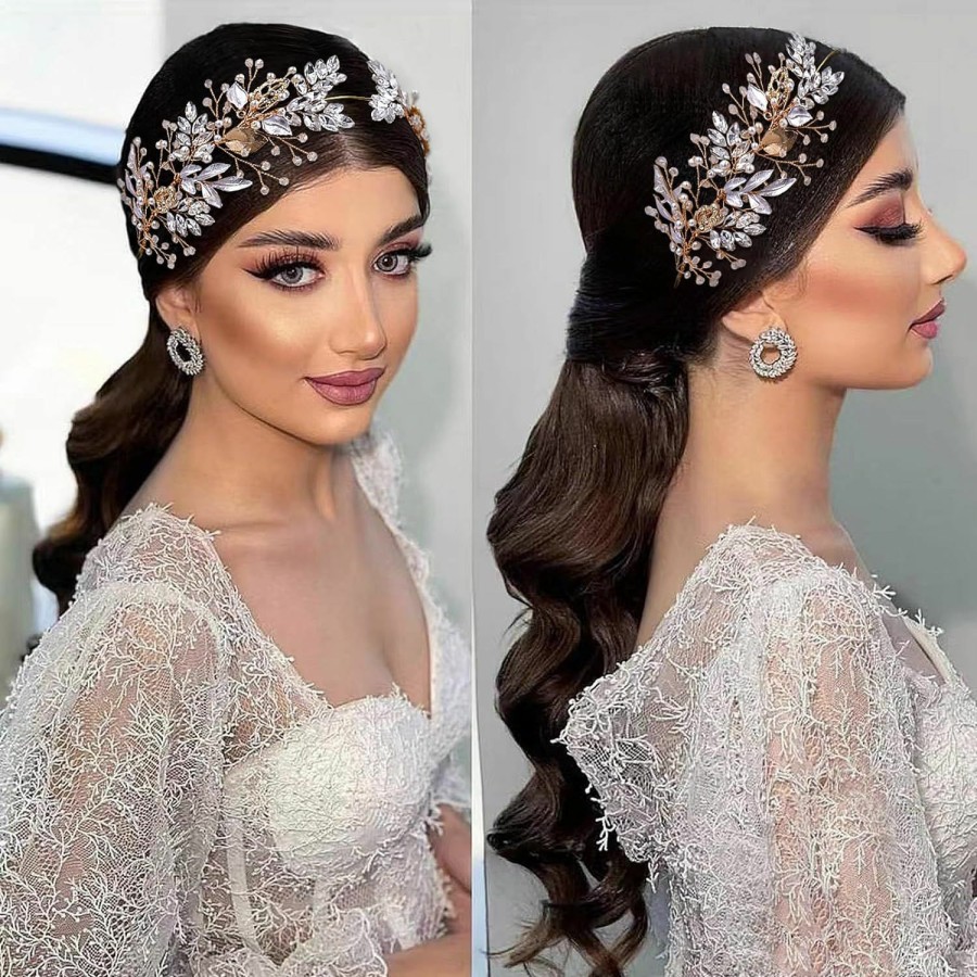 HONGMEI Fashion Headbands | Hongmei Bridal Headpiecees For Wedding Hair Accessories For Brides Rhinestone Wedding Headband For Women And Girls