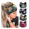 STGDAK Fashion Headbands | Stgdak Boho Headbands For Women Fashion Stretch Wide Hair Bands Knoted Turban Head Bands Yoga Running Sweatband Elastic Headband Stylish Wrap Headbands Hair Accessories For Teen Girls 4 Pack