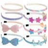 Deoot Fashion Headbands | Deoot Headbands For Girls Glitter Flower Butterfly Bow Mermaid Headbands For Little Girls Toddler Hair Accessories