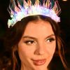 CAKURE Fashion Headbands | Cakure Light Up Headband Crown Flash Glowing Hair Band Laser Hair Hoop Rave Hair Accessories For Nightclub Party Costume Headwear