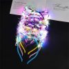 REQO Fashion Headbands | Reqo 10 Pieces Cat Ears Headbands Set,Led Cute Cat Light Up Head Accessories,Glowing Girls Headdress Party Supplies