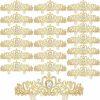 Tigeen Fashion Headbands | Tigeen 20 Pcs Crystal Tiara Crowns Princess Crown For Women Girls Crown With Combs Rhinestone Princess Tiara Bride Crown For Birthday Party Bridal Wedding Prom Hair Accessories