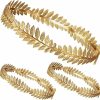 meekoo Fashion Headbands | Meekoo Roman Laurel Wreath Gold Crown Leaf Headband Greek Goddess Headpiece For Women Men Party Wedding Accessories