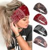 Vemalo Fashion Headbands | Vemalo Wide Headbands For Women, Boho Bandeau Head Bands, Workout Head Wraps, Stretch No Slip Hair Wraps Pack Of 4 (Stylish)