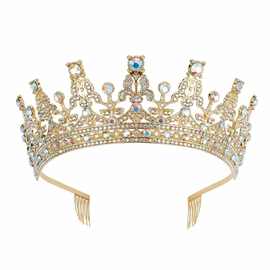 COCIDE Fashion Headbands | Cocide Queen Tiaras And Crown With Comb For Women Silver Crystal Headband Rhinestones Princess Hairpiece For Girls Wedding Hair Accessories For Bridesmaids Bridal Prom Halloween Costume Cosplay Gifts