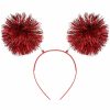 WLLHYF Fashion Headbands | Wllhyf Foil Strips Pom Pom Headband Tinsel Fashion Headband Fluffy Ball Hair Loop Cosplay Hair Accessories For Women Girls Christmas Party Birthday