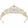 CIEHER Fashion Headbands | Cieher Gold Tiara Crowns For Women Girls Princess Crown Tiaras For Women Tiaras For Girls Bridal Wedding Prom Quinceanera Birthday Crown Christmas Crown Gifts Hair Accessories For Women Girls