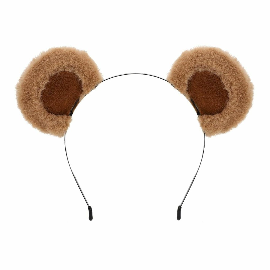 SIOTMERA Fashion Headbands | Siotmera Headband Bear Ears Brown, Cute Care Movable Headband Adult With Toddler Bear Costume, Soft Makeup Headband For Washing Face Women