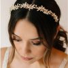 SWEETV Fashion Headbands | Sweetv Rhinestone Bridal Headband Crystal Tiara For Women Pearl Wedding Headpieces For Bride Hair Accessories For Prom Birthday Party