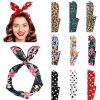 Yeshan Fashion Headbands | Yeshan Solid Color Wire Headbands For Women With Rabbit Ears Bow Headband, Twist Wired Headbands,Yoga Sports Head Wraps Hair Accessory,Pack Of 9