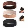 sansheng Fashion Headbands | Sansheng 3 Pack Wig Grip Band,Velvet Headband Scarf Head Hair Band Extra Hold Wig Adjustable Fastern,Stretch Cotton Headband(3 Colors)