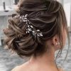 JAKAWIN Fashion Headbands | Jakawin Bride Rhinestone Wedding Hair Vine Crystal Hair Piece Bridal Hair Accessories For Women Hv191 (1 Silver)