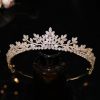 Jorsnovs Fashion Headbands | Jorsnovs Sparkly Small Zircon Wedding Crowns And Tiaras For Women Handmade Cubic Zirconia Princess Headpieces Sweet 16 Birthday Headdress