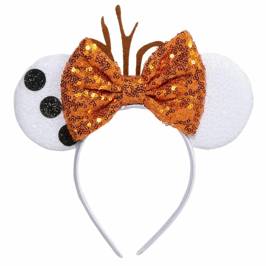 CHuangQi Fashion Headbands | Chuangqi Mouse Ears Headband With Shiny Bow, Double-Sided Sequins Glitter Hair Band, For Birthday Party Celebration & Event (Xc16)