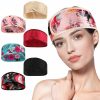 Eurzom Fashion Headbands | 6 Pcs Satin Wrap Cap Satin Hair Wrap Scarf Satin Sleep Cap Satin Headband Adjustable Hair Wrap For Women Sleeping Outdoor