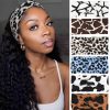 MarchQueen Fashion Headbands | Marchqueen Wide Headbands For Women Non Slip Stretchy Boho Hair Bands For Women'S Hair Fashion Womens Headbands Cheetah Print Knoted Headband Hair Accessories(Animal-6Pcs)