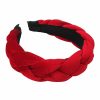 RINVEE Fashion Headbands | Rinvee Headbands For Women Velvet Braided Headbands Fashion Hairband Criss Cross Hair Accessories, Black