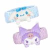 Seasboes Fashion Headbands | Cartoon Spa Headband For Washing Face, Kawaii Hair Band For Washing Face Shower Yoga Sports Beauty Skincar Party, Soft Fluffy Makeup Headband, Cute Facial Headbands For Woman Girls(Blue And Purple)