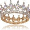 TOBAAT Fashion Headbands | Princess Crowns And Tiaras For Little Girls - Crystal Princess Crown, Birthday, Prom, Costume Party, Queen Rhinestone Crowns