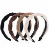 ZLSPTK Fashion Headbands | Zlsptk 4Pcs Velvet Wide Headbands For Women Soft Headbands No Slip Headband Fashion Black Red, Brown And Green Headband Thin Hair Accessories For Women Girls Christmas Gifts