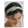 SWEETV Fashion Headbands | Sweetv Silver Bridal Headpiece For Wedding Headband For Bride Pearl Hair Vine Wedding Hair Accessories For Women Girl