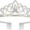 HGjewelry Fashion Headbands | Crystal Tiara Crowns For Women Girls Princess Elegant Bridal Crown With Combs Women'S Headbands Wedding Prom Birthday Pageant Party Gift