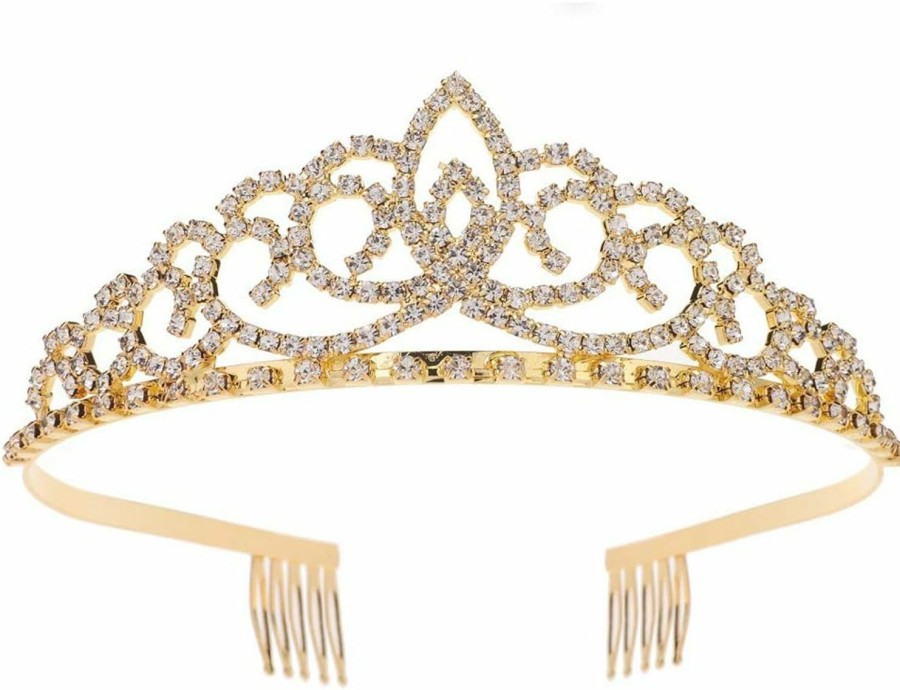 HGjewelry Fashion Headbands | Crystal Tiara Crowns For Women Girls Princess Elegant Bridal Crown With Combs Women'S Headbands Wedding Prom Birthday Pageant Party Gift