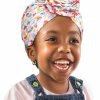 Red by Kiss Fashion Headbands | Red By Kiss Kids Pre-Tied Top Knot Turban, African Soft Spandex Turban, Stretch Head Wear, Head Wrap