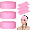 Sdfsdf Fashion Headbands | 128 Pieces Disposable Spa Facial Headbands Stretch Non-Woven Facial Headband Soft Skin Care Hair Band With Convenient Closure For Women Girls Salons Esthetician Supplies, Black Large