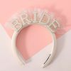 Agkvw Fashion Headbands | Agkvw Pearl Veil Bride Headband - Bachelorette Party Decorations, Bride To Be Headband, Flock Deep Satin Bride Headband, Bridal Bride Hairband