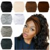 AKTVSHOW Fashion Headbands | Aktvshow 7'' Wide Headbands For Women, Extra Large Turban Workout Headband Fashion Yoga Hair Bands Boho Twisted Thick Hair Accessories, 8Pack