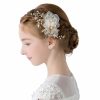 PRDGIRL Fashion Headbands | Prdgirl , Princess Headpiece White Flower Headband Pearl Hair Dress For Girl And Flower Girls Cute Bridal Wedding Hair Band