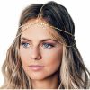 Yean Fashion Headbands | Yean Gold Head Chain Bohemian Hair Jewelry Headpiece Forehead Band Festival Hair Headband Accessories For Women And Girls