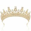 TOBATOBA Fashion Headbands | Tobatoba Black Tiara Black Crown For Women, Gothic Crown Halloween Wedding Tiara Halloween Costumes For Women, Queen Crown Black Wedding Gothic Tiara Halloween Accessories For Women Prom Cosplay Party