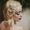 GORTIN Fashion Headbands | Gortin 1920'S Flapper Headband Leaf Rhiestones Gatsby Headpiece Pearl Tassel Headdress Bride Wedding Head Bands Bridal Flapper Hair Accessories Head Chain For Women And Girls (Gold)