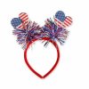 HIFANMM Fashion Headbands | Hifanmm 4Th Of July Headband Independence Day Hair Accessories Patriotic Party Hair Supplies Usa Flag Star Design Blue Red Ribbon Stars Hair Decoration Cute Hair Hoop For Women Girls Kids 1 Pcs