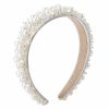 Lusofie Fashion Headbands | Lusofie Pearl Headbands For Women Wide Hair Hoop Band Bridal Headband Rhinestones Hairbands Faux Pearl Hair Hoop Wedding Hair Styling Accessories For Women